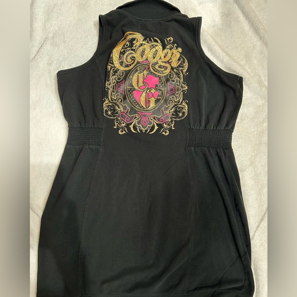Vintage Coogi black mini dress, size XL